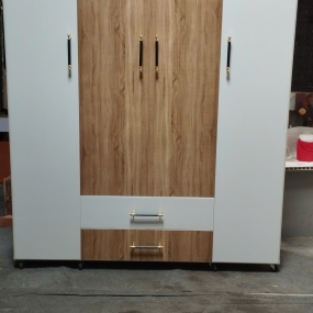 Tủ Nhựa Đài Loan HL04 - Vân Gỗ Phối Trắng