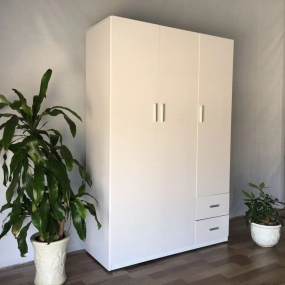 Tủ Nhựa Đài Loan 3 Cánh HL06 - Màu Trắng