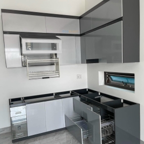 Tủ bếp nhựa Đài Loan cao cấp HL21