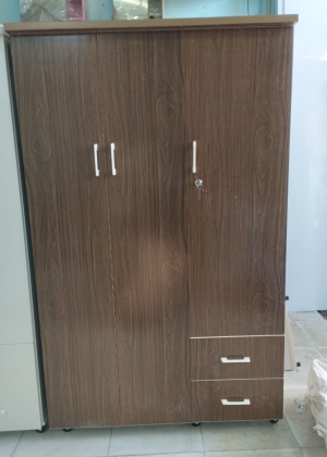 Tủ Nhựa Đài Loan 3 Cánh HL15 - Màu Óc Chó