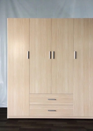 Tủ Nhựa Đài Loan 4 Cánh HL04 - Màu Sồi